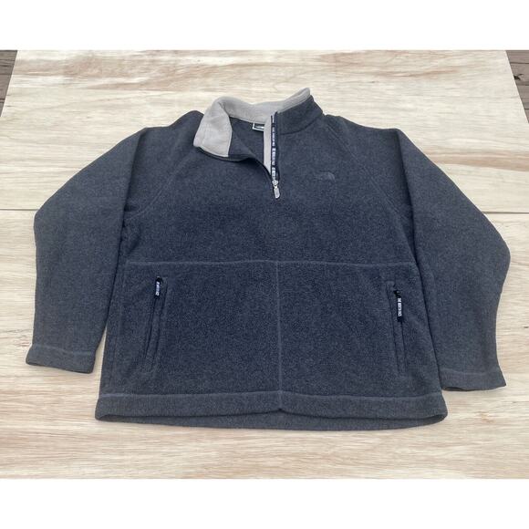 Vintage 1990's North Face Long Sleeve Fleece Men's Black Large Made‎ in USA - Picture 1 of 6